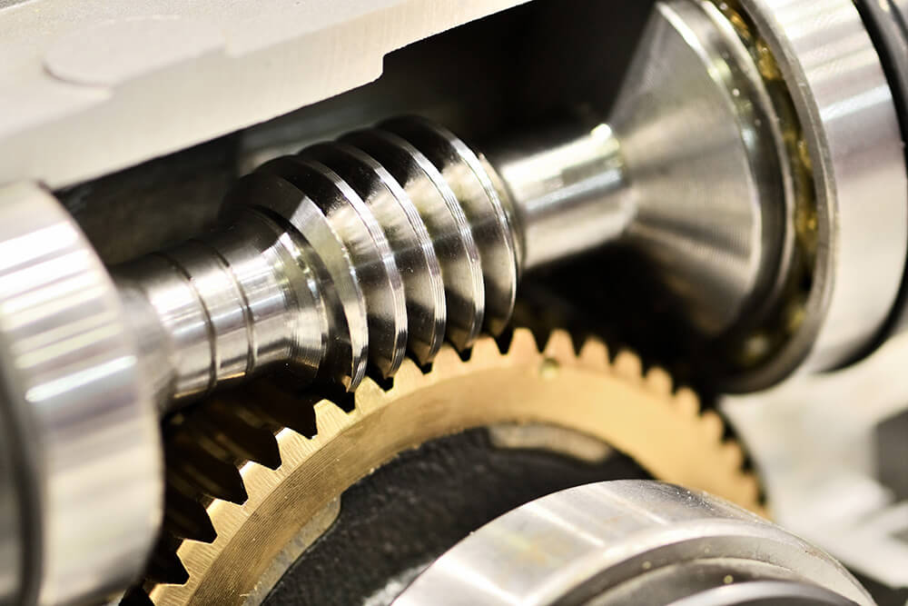 Worm gear drive transmission